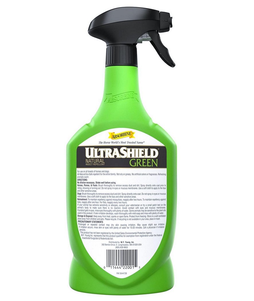 Absorbine Ultra Shield Green natural spray scudo contro le mosche 946 ml - foto 1