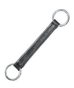 Falsa martingala cuoio anelli inox