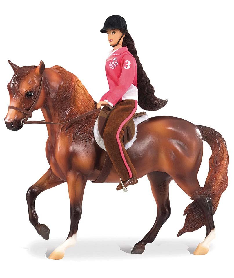 Set con bambola e cavallo collezione Let's go riding English scala 1:9 23 cm