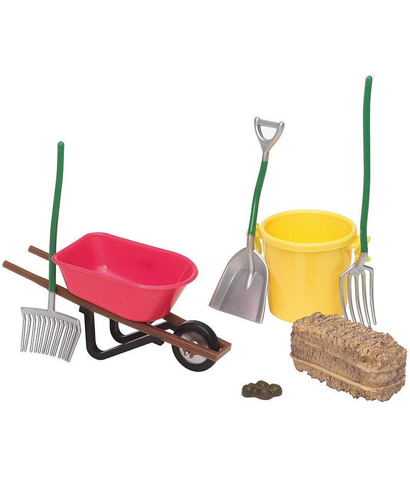 Set completo Stable Cleaning Breyer in scala 1:12 16 cm