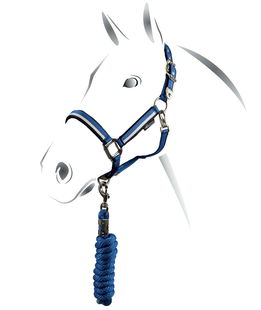 Cavezza nylon imbottita Equestro modello White Trim