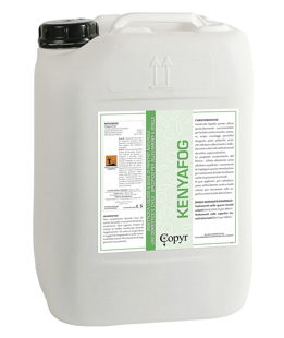 KENYAFOG Insetticida liquido a base di Piretro naturale per uso domestico e civile specifico per allevamenti e stalle 5 lt