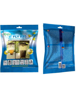 FLY BAG Trappola ecologica con attrattivo alimentare per mosca domestica e moscone blu della carne