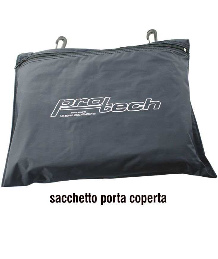 Coperta impermeabile da paddock con cappuccio e lacci per chiusura - foto 2