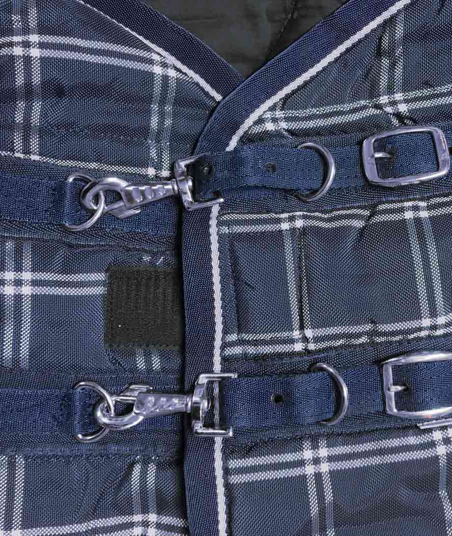 Coperta da box traspirante e antistrappo imbottita 350 g con cinghie e copricoda - foto 2