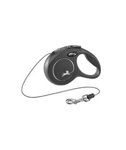 Guinzaglio per cani modello Flexi classic basic XS nero per cani dal peso massimo di 8kg