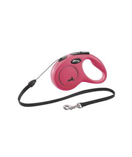 Guinzaglio per cani modello Flexi classic basic S ROSSO per cani dal peso massimo di 12 kg