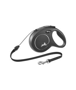 Guinzaglio per cani modello Flexi classic LONG M NERO 8 METRI per cani dal peso massimo di 20 kg