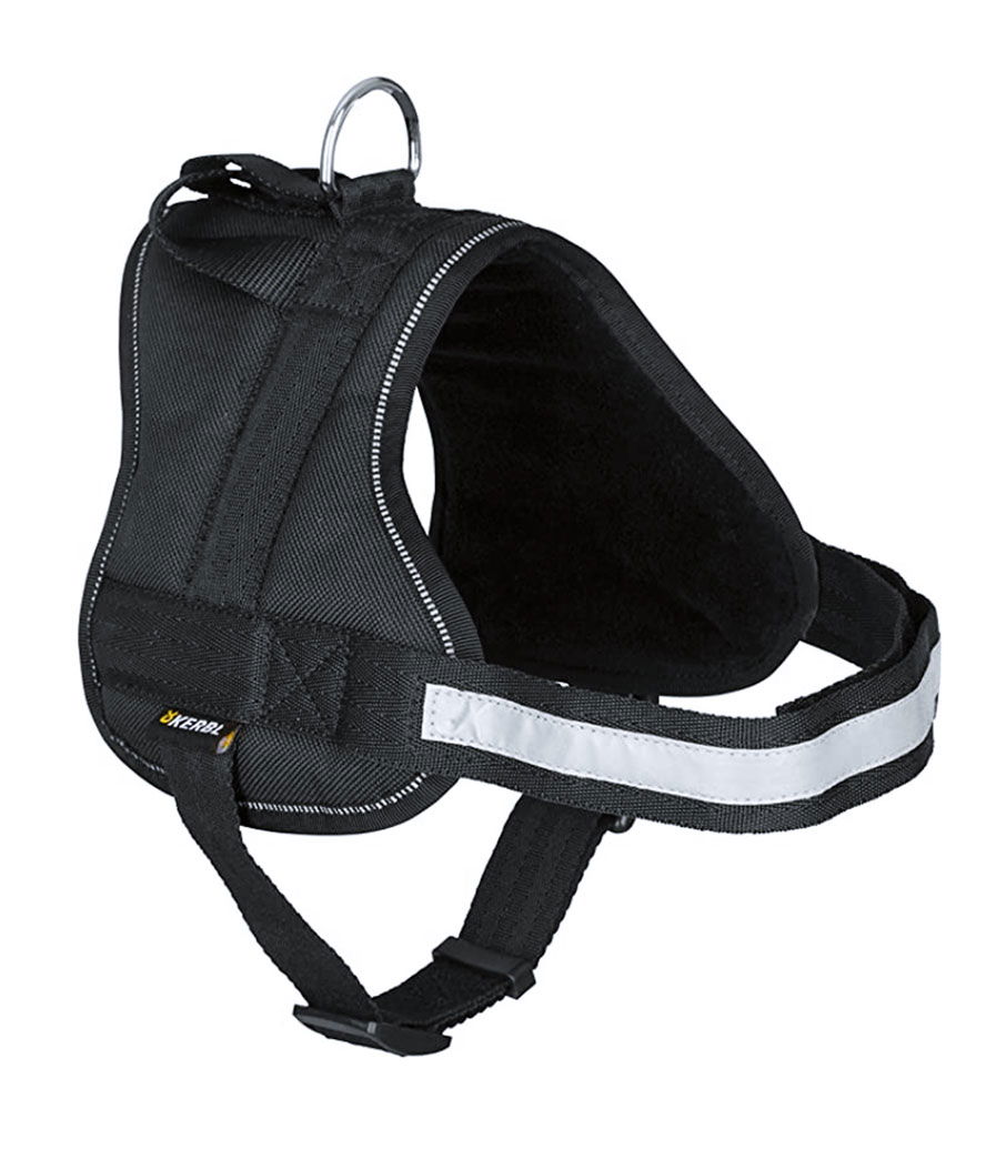 Pettorina Harness con maniglia e strisce catarifrangenti per cani modello Maestro 15 mm 34-44 cm