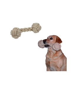 Gioco per cani a forma di Osso in iuta intrecciata XL 40cm diametro 12 cm