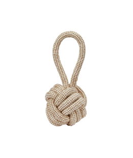 gioco per cani a forma di palla con corda in iuta XL 31cm diametro 12cm