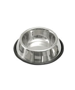 Ciotola in acciaio con bordo in gomma antiscivolo per cani 900 ml