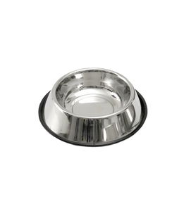 Ciotola in acciaio con bordo in gomma antiscivolo per cani 1800 ml