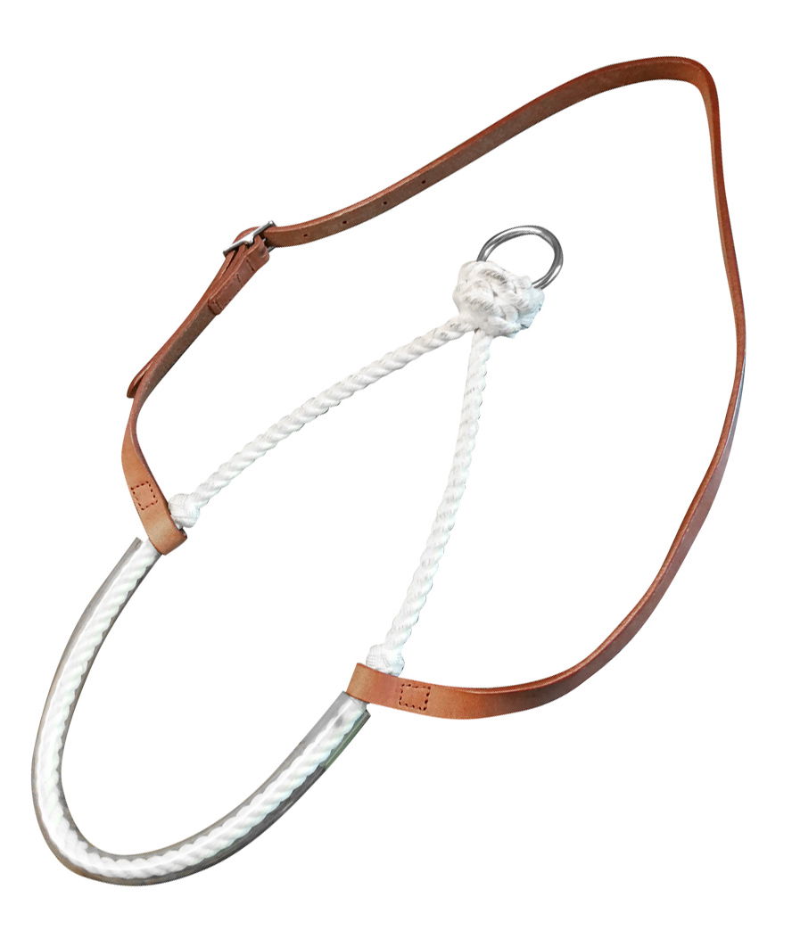 Noseband Pool's in cuoio con anello