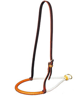 Abbassatesta cavalli western cuoio rawhide
