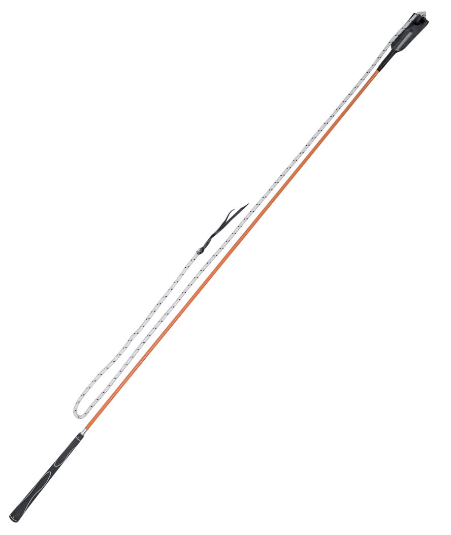 PROMOZIONE Frusta carrot stick rigida con punta in cuoio 150 cm ROSSO