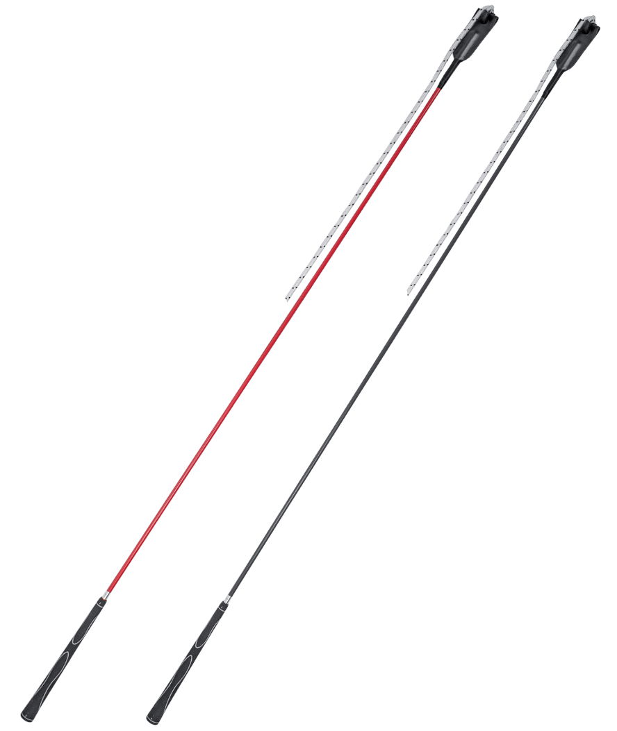 PROMOZIONE Frusta carrot stick rigida con punta in cuoio 150 cm ROSSO - foto 1
