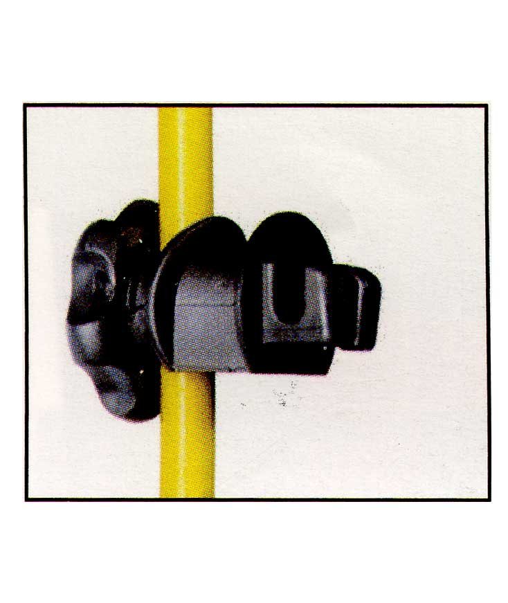 Isolatore per filo e corda ISOBLOC per picchetti in ferro conf. 25 pezzi - foto 1