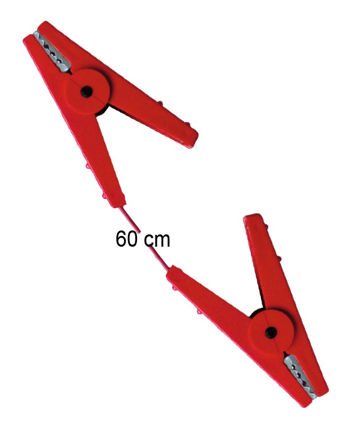 Cavo di connessione doppio in acciaio inox filo 60 cm