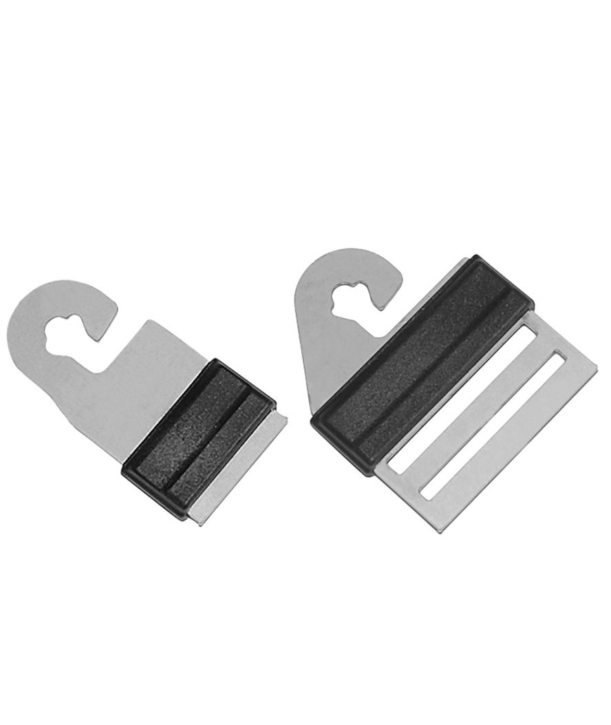 Connettore per cancelli Litzclip in acciaio inox 4 pezzi da 40 mm