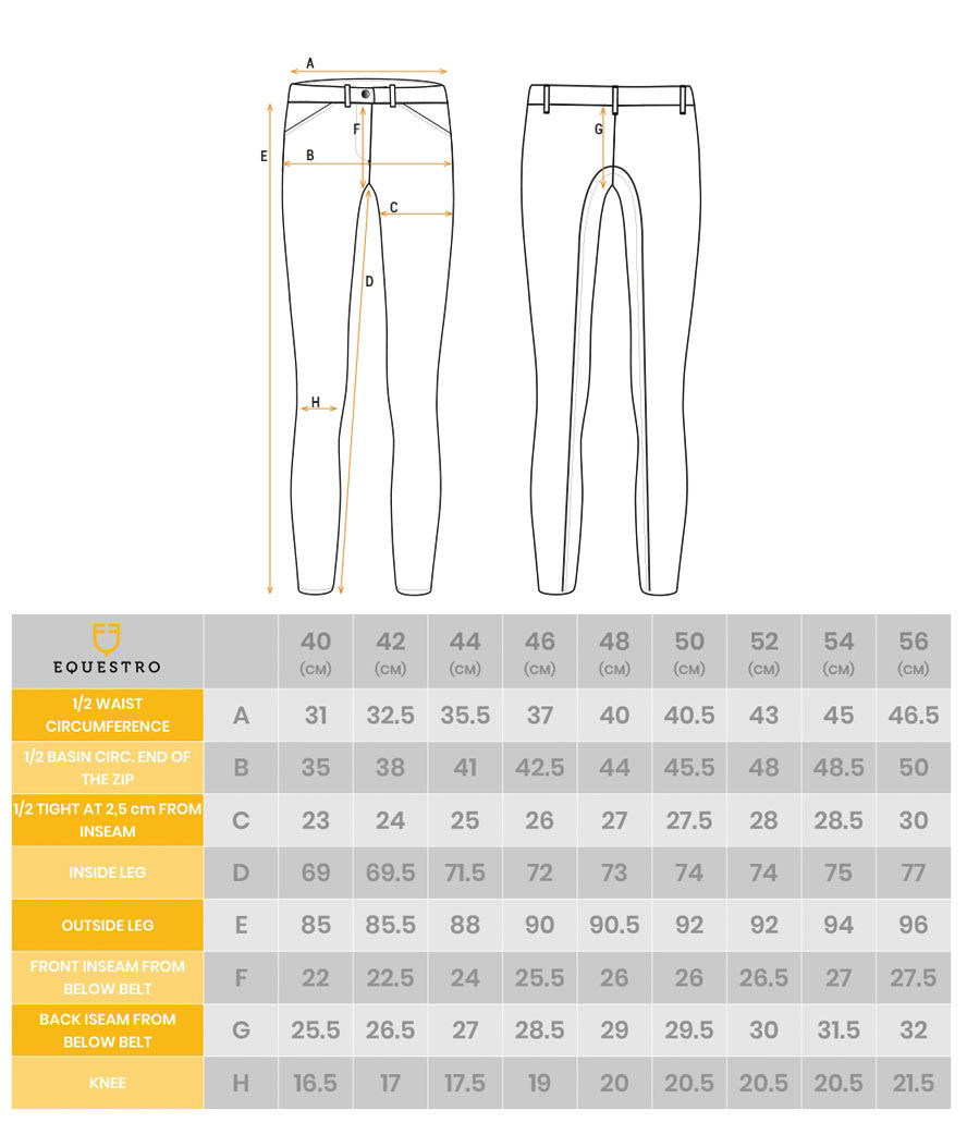 Pantaloni equitazione uomo modello Caspar con grip sulle ginocchia - foto 28