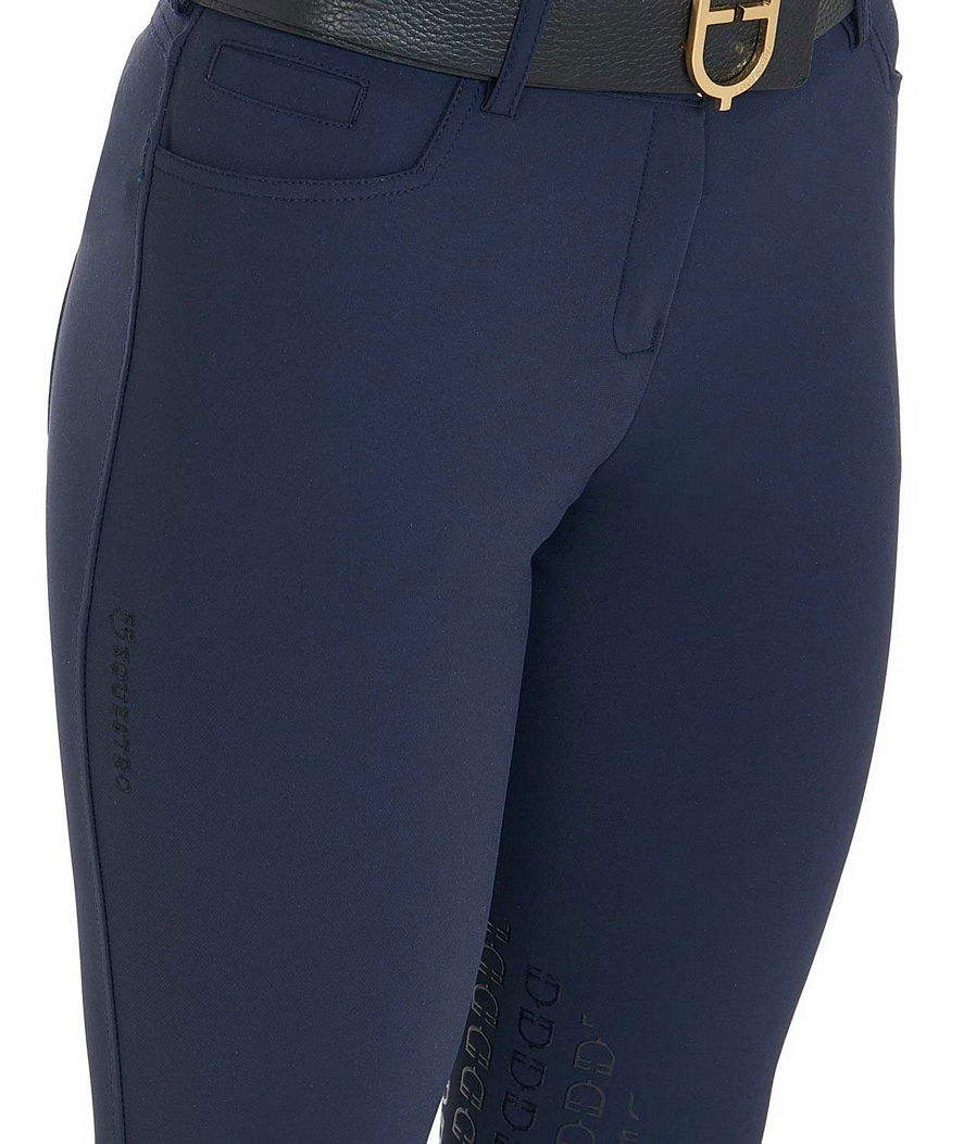 Pantaloni da equitazione donna estivi modello Zenda Light con grip sulle ginocchia - foto 10