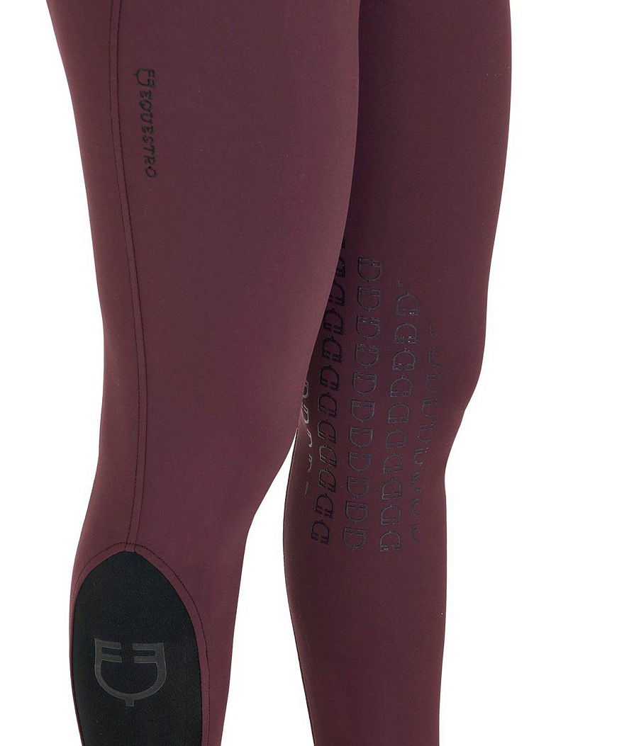 Pantaloni da equitazione donna estivi modello Zenda Light con grip sulle ginocchia - foto 3