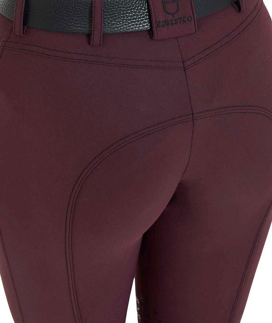 Pantaloni da equitazione donna estivi modello Zenda Light con grip sulle ginocchia - foto 4