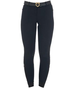 Pantaloni da equitazione donna modello Zenda Light con grip sulle ginocchia