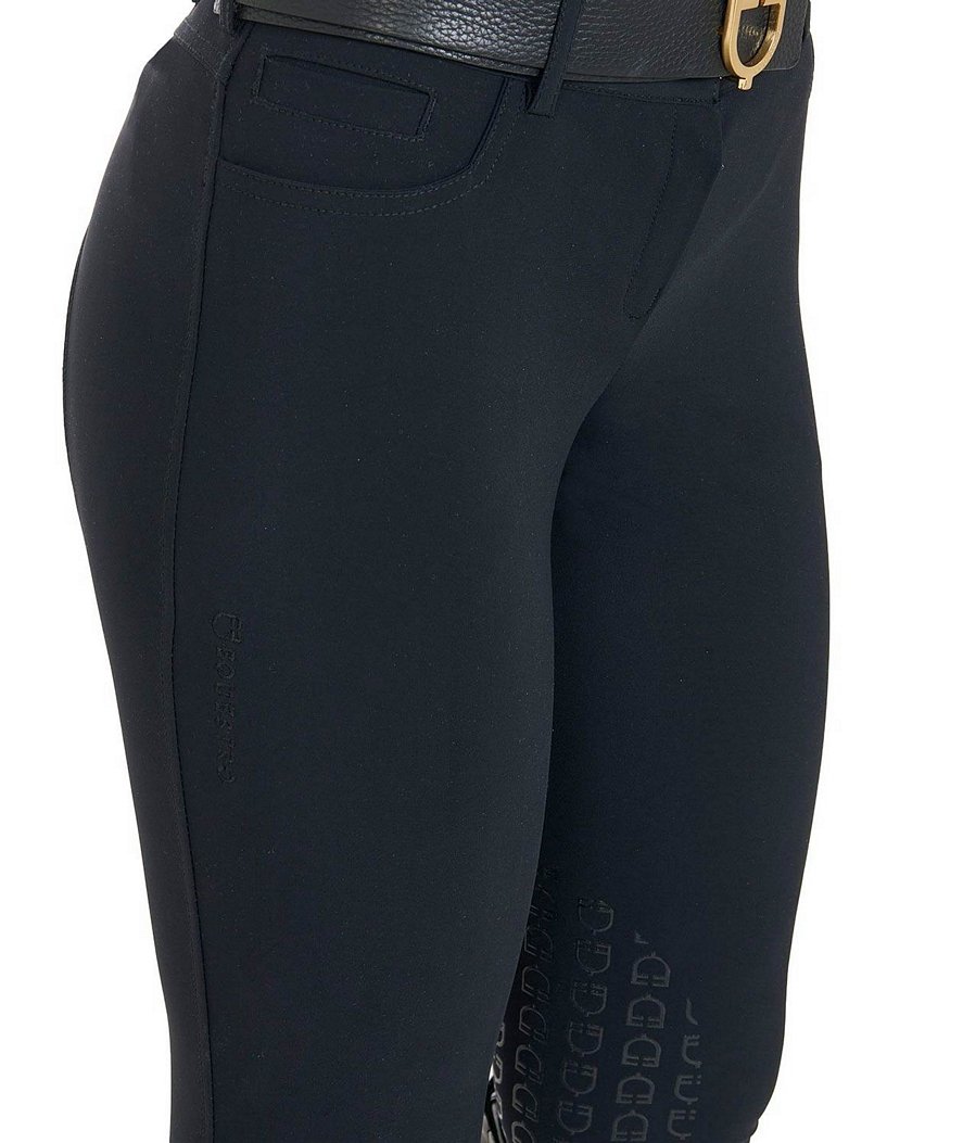 PROMOZIONE Pantaloni da equitazione donna estivi modello Zenda Light con grip sulle ginocchia 44 ITA NERO - foto 2
