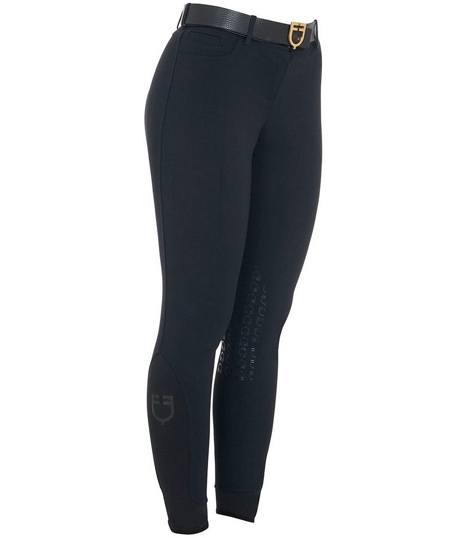 PROMOZIONE Pantaloni da equitazione donna estivi modello Zenda Light con grip sulle ginocchia 44 ITA NERO - foto 3