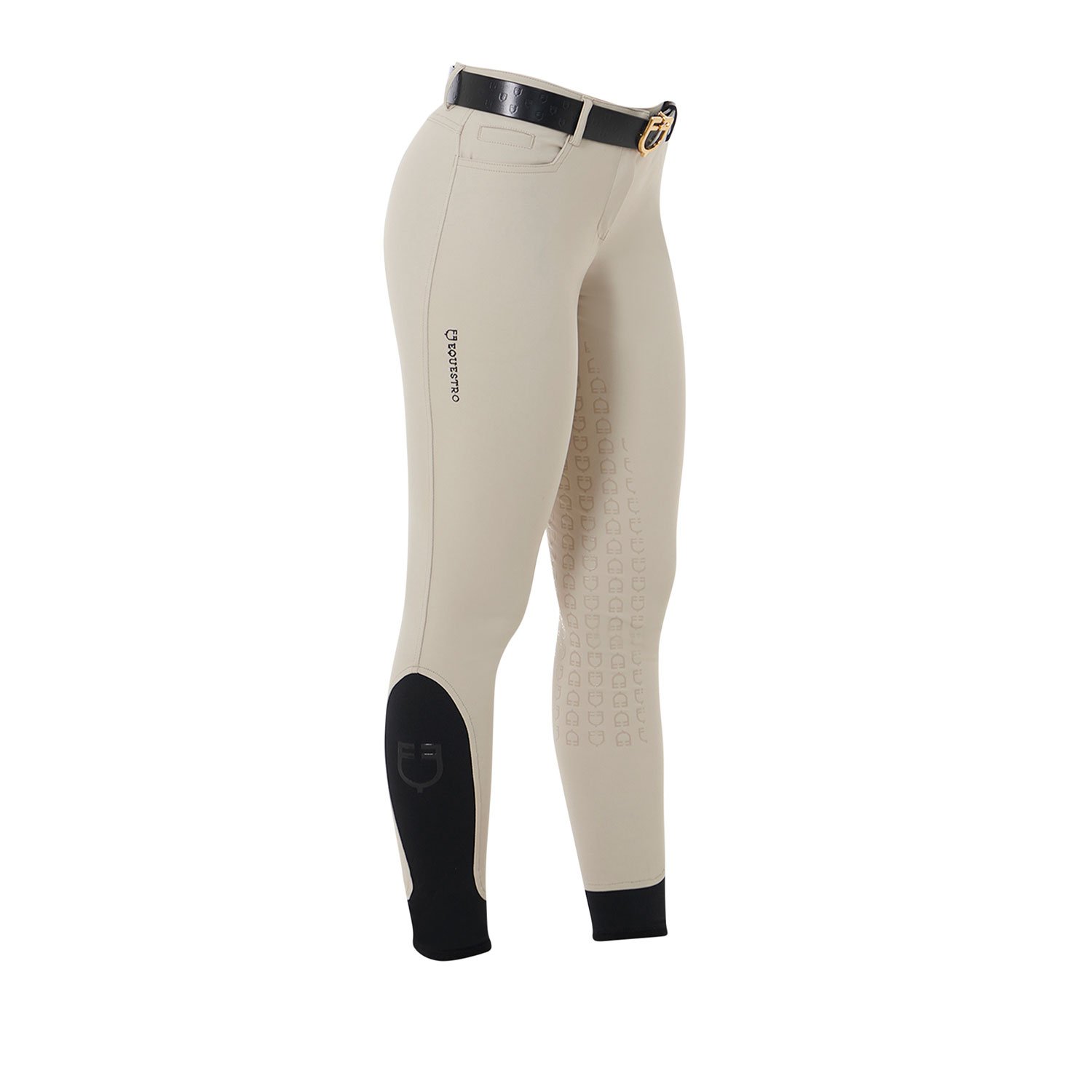 Pantaloni estivi equitazione donna modello Aria slim fit in tessuto tecnico con Full Grip - foto 3