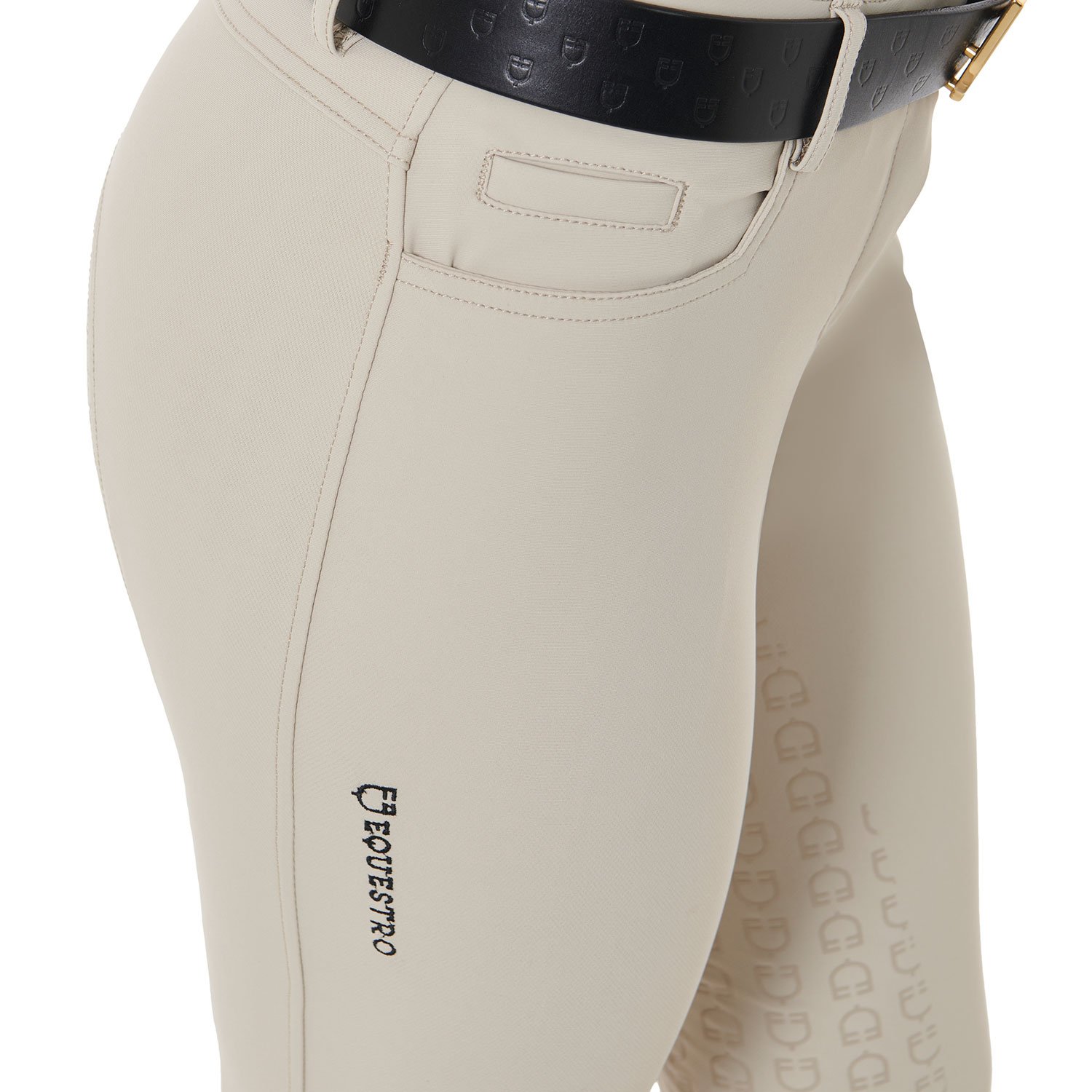 Pantaloni estivi equitazione donna modello Aria slim fit in tessuto tecnico con Full Grip - foto 5