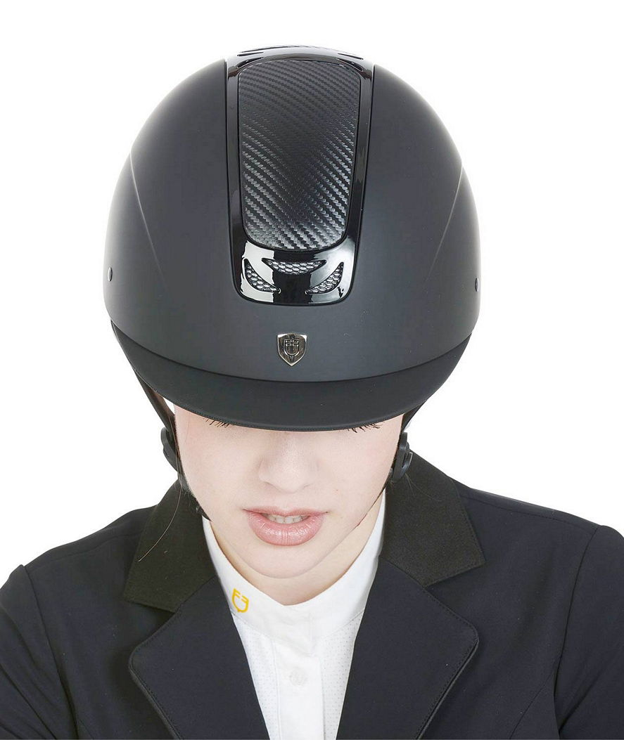 Casco Equestro equitazione unisex ultraleggero Frame Carbon con imbottitura traspirante - foto 4