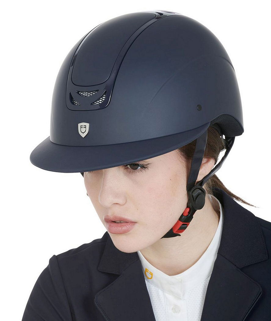 Casco equitazione unisex ultraleggero Frame Wide con imbottitura traspirante e visiera larga - foto 4