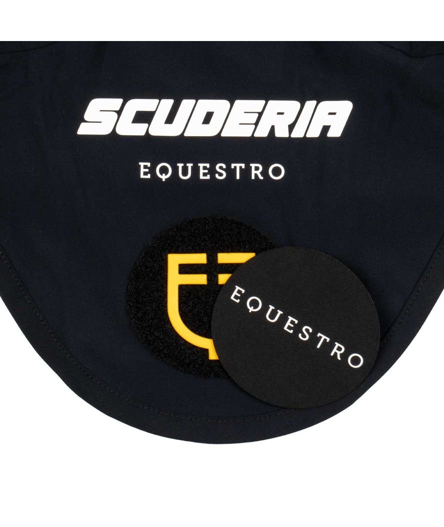 Cuffietta Scuderia Equestro in tessuto tecnico e patch velcro - foto 2