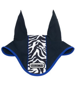 Cuffietta antimosche per cavalli con fascia zebrata in tessuto tecnico