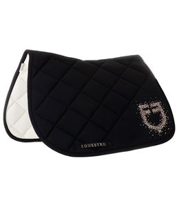 Sottosella da salto in tessuto tecnico con logo in strass Stone edition
