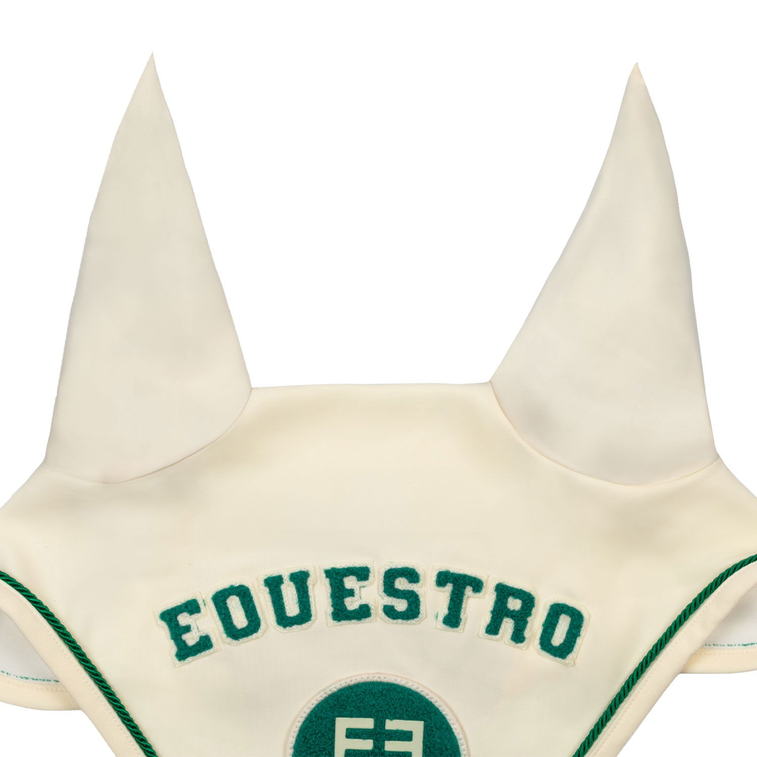 Cuffietta antimosche per cavallo in tessuto tecnico con logo su patch in spugna - foto 1