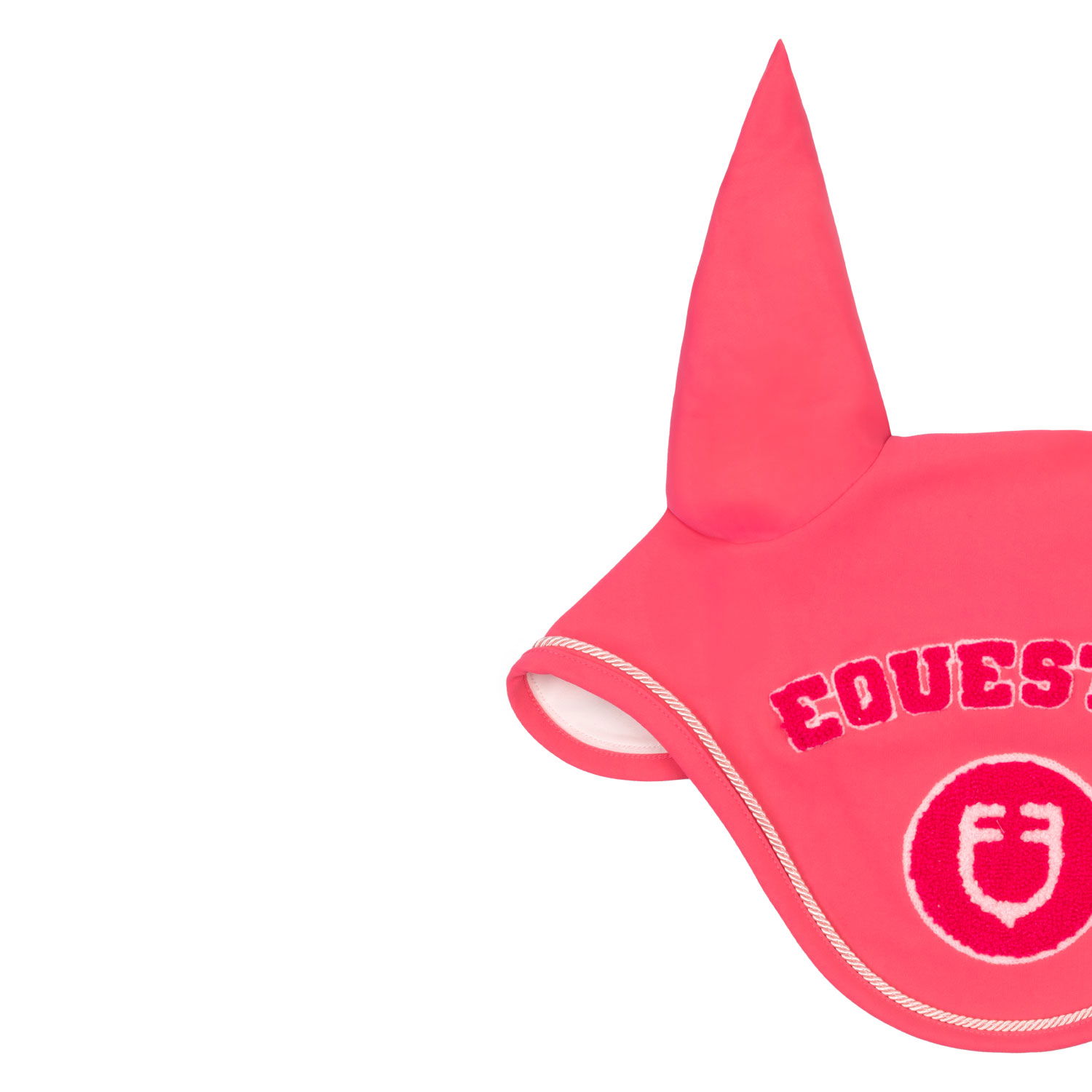 Cuffietta antimosche per cavallo in tessuto tecnico con logo su patch in spugna - foto 14