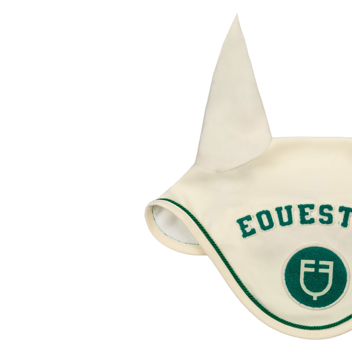 Cuffietta antimosche per cavallo in tessuto tecnico con logo su patch in spugna - foto 2