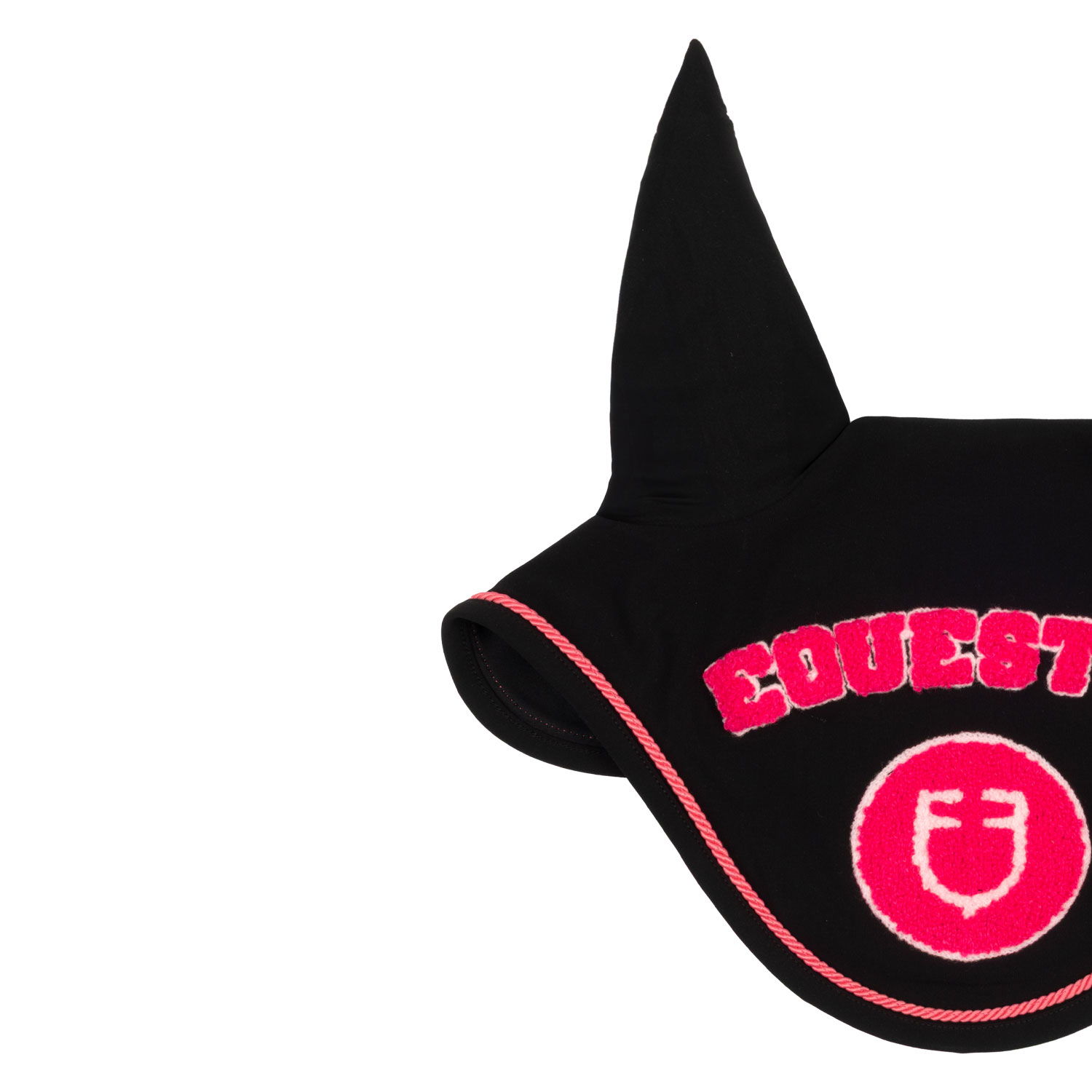 Cuffietta antimosche per cavallo in tessuto tecnico con logo su patch in spugna - foto 6