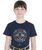 T-shirt da equitazione per bambina slim fit con fantasia scuderia