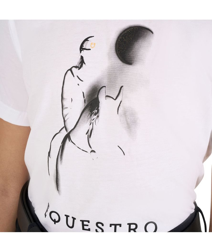 T-shirt da equitazione per bambina slim fit con stampa raggio di luna - foto 4