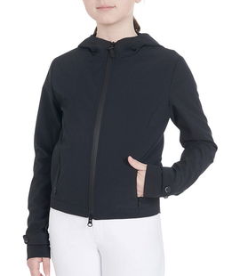 Giacca in softshell slim fit in tessuto tecnico per bambino