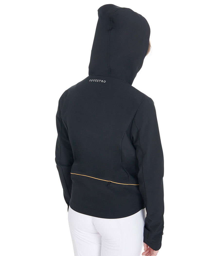 Giacca per bambino in softshell slim fit in tessuto tecnico con cappuccio e zip - foto 3