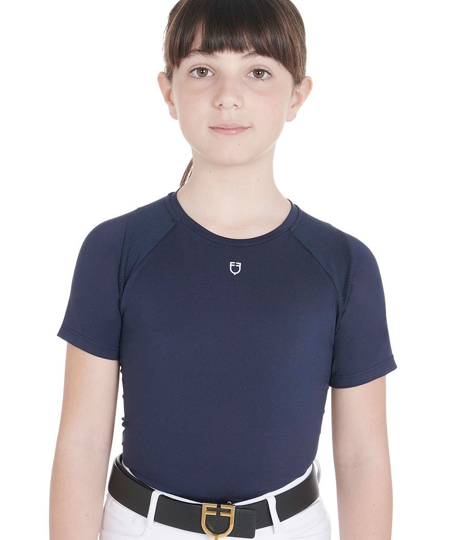 Maglietta bambina a manica corta in tessuto tecnico da allenamento - foto 4