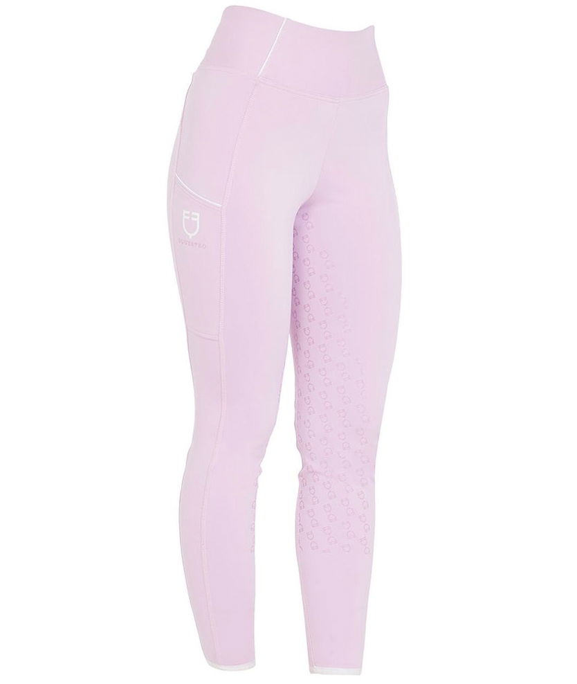 Leggings estivi equitazione per bambina traspiranti ed elasticizzati Full Grip