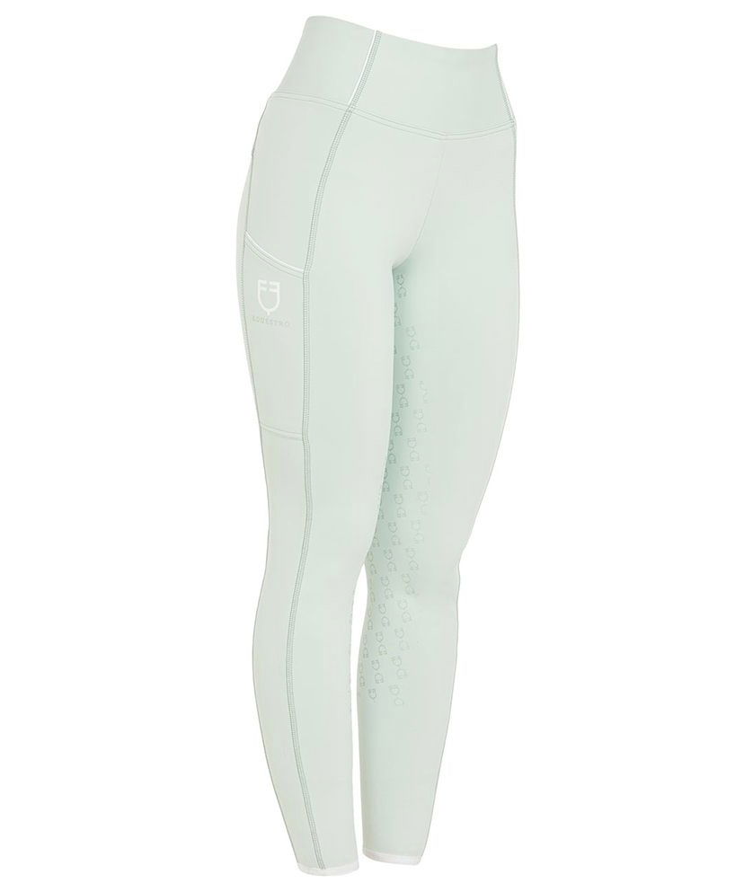 Leggings estivi equitazione per bambina traspiranti ed elasticizzati Full Grip - foto 1