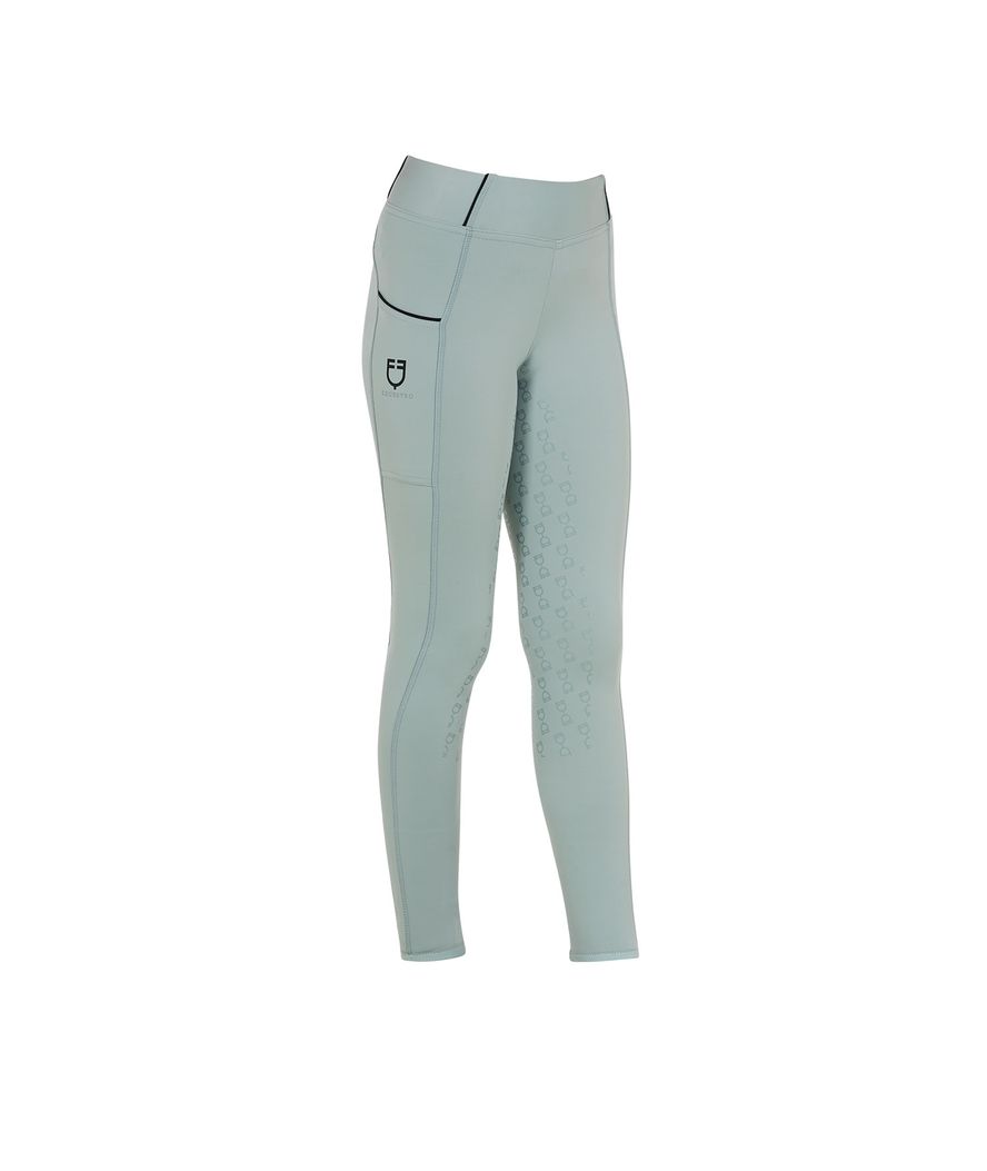 Leggings estivi equitazione per bambina traspiranti ed elasticizzati Full Grip - foto 11